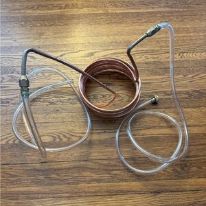 Copperhead coil immersion filter for beer is actually a wort chiller copper tube